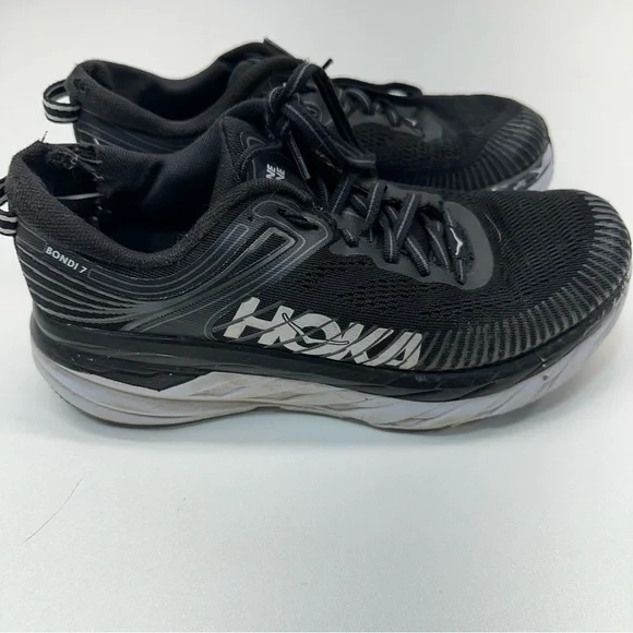 Hoka One One Bondi 7 Womens Size 7D Wide Shoes Sneakers - Picture 3 of 9
